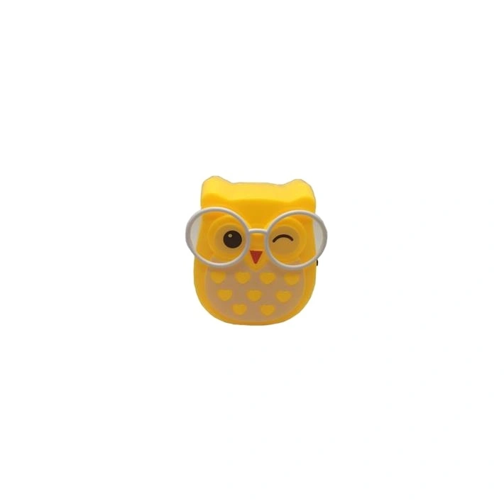 W090 4SMD mini switch plug in room usage Owl shape night light For Baby Bedroom cute gift 1