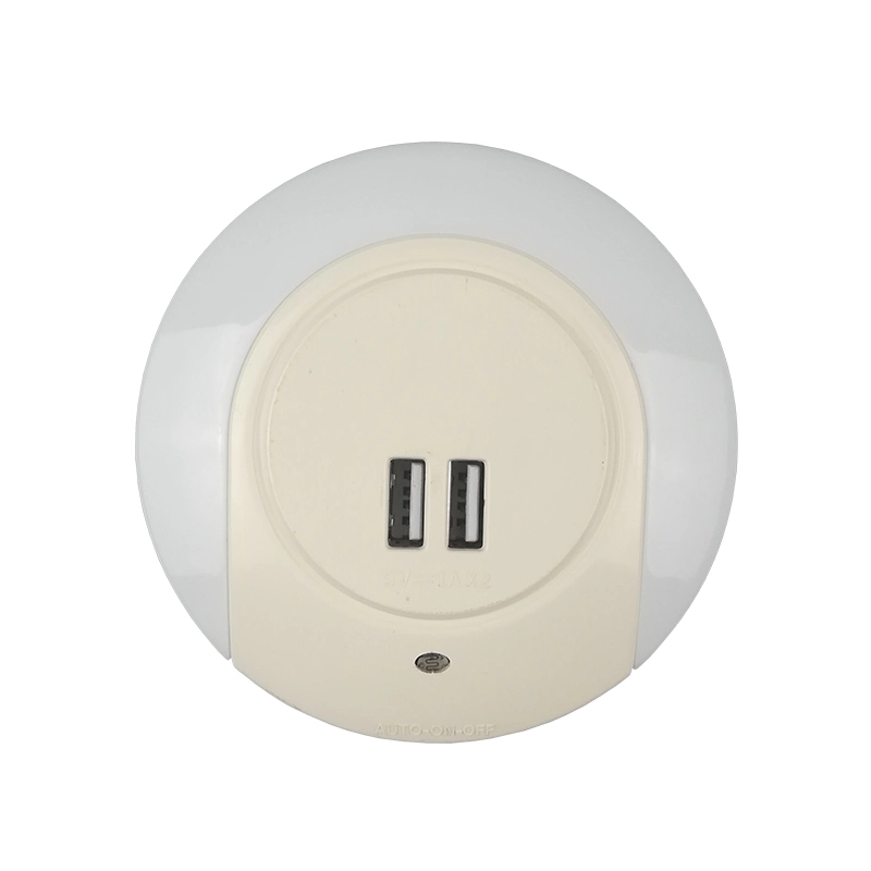 USB recharge ABS cover Wall in , EU UK US plugled night lamp 1