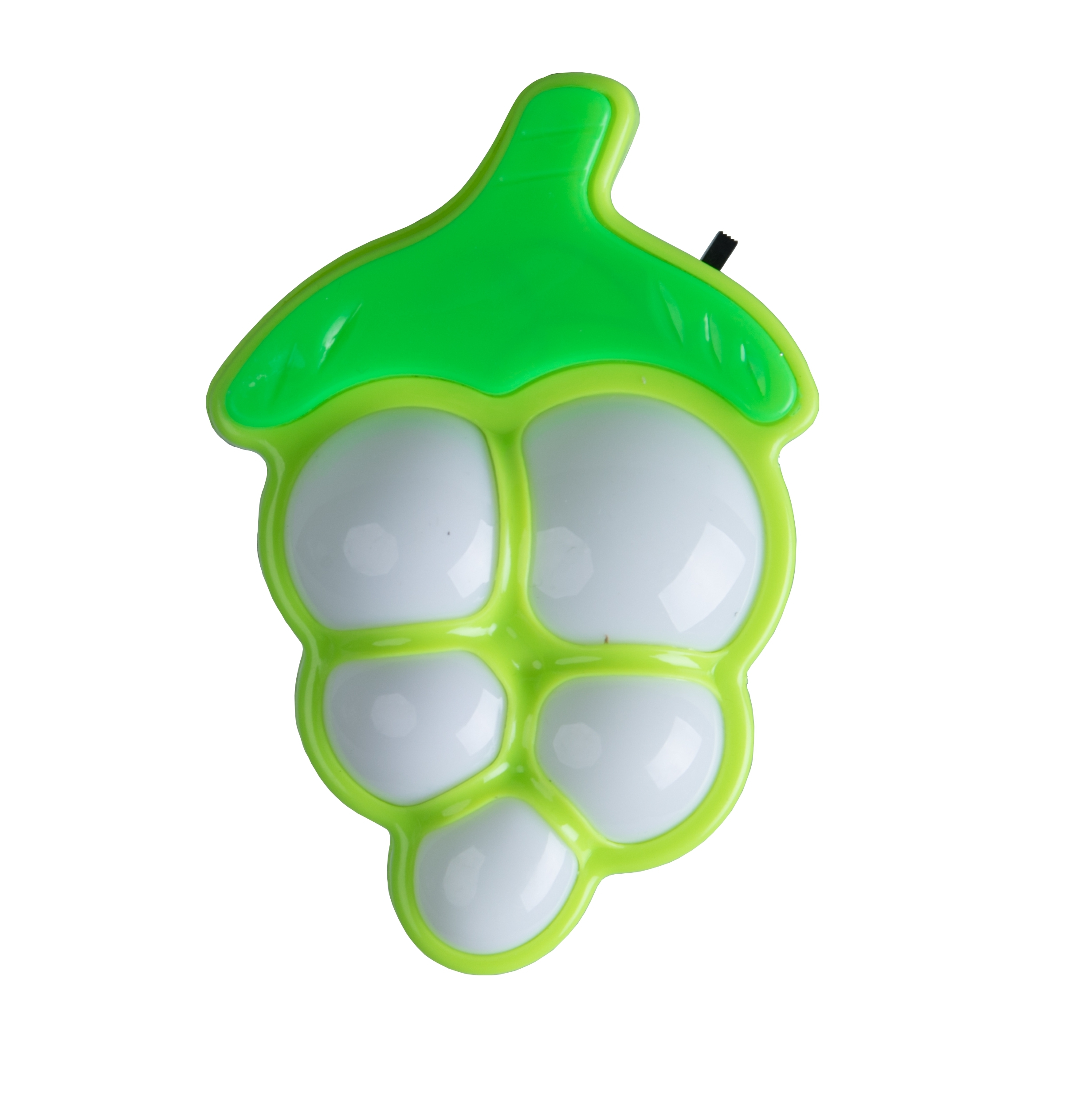 W084 Fruit grape shape LED mini switch plug in plastic LED night light with 0.6W and 110V or 220V 1
