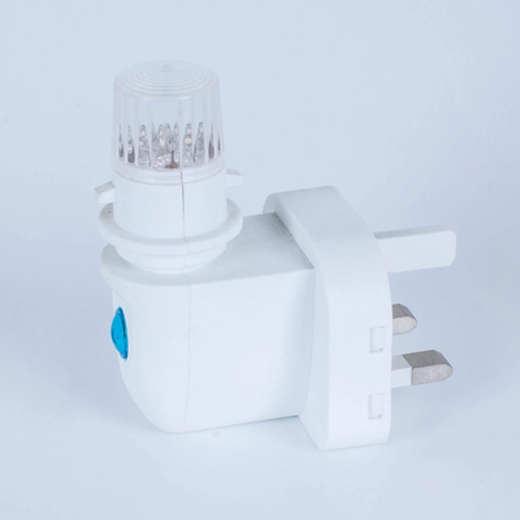 E14 BS UK plug in CE ROHS approved sensor night light electrical plug socket with 5W or 7W or 15W lamp holder and 220V or 240V 1