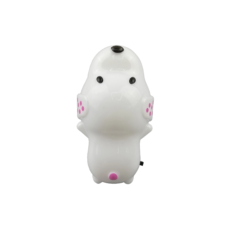 W110 mini cute pug pet dog cartoon lamp switch plug in led night light For Baby Bedroom child gift 1