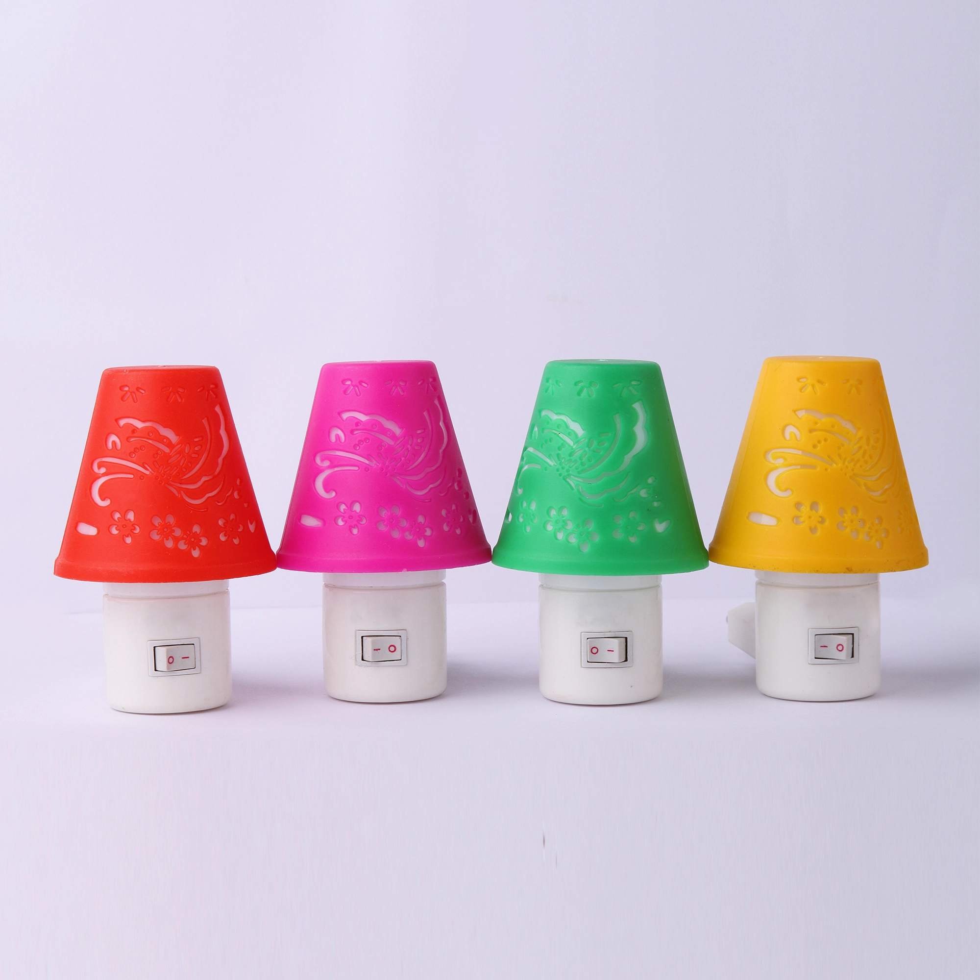Carved design shape 4SMD mini switch plug in LED night light for decoration W056 1