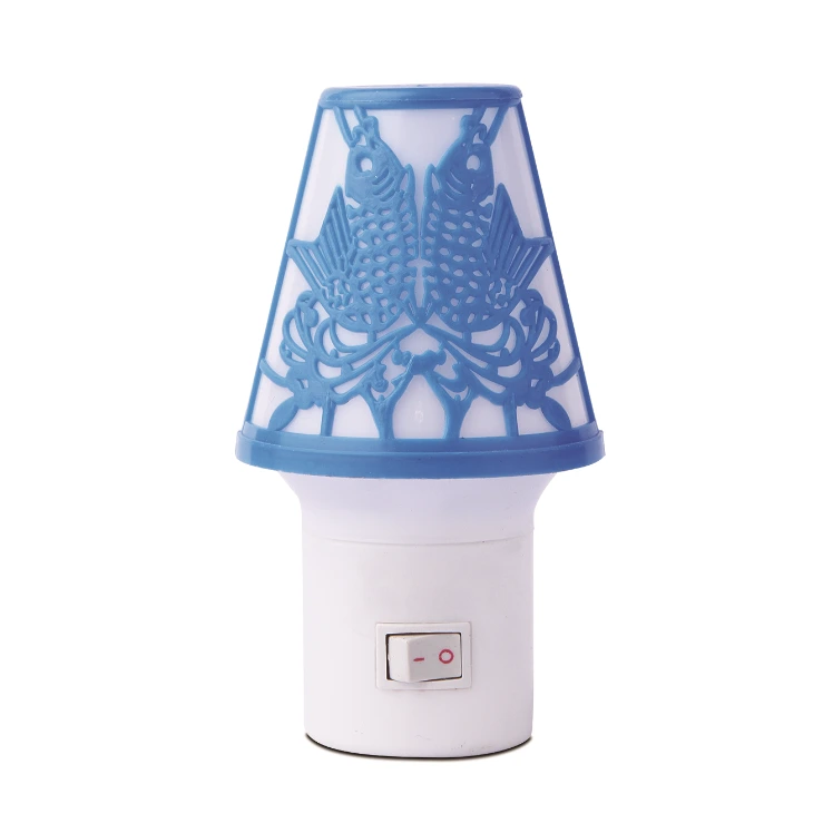 OEM butterfly Carved design shape 4 SMD mini switch Sensor plug in night light with 0.6W AC 110V or 220V W055 1