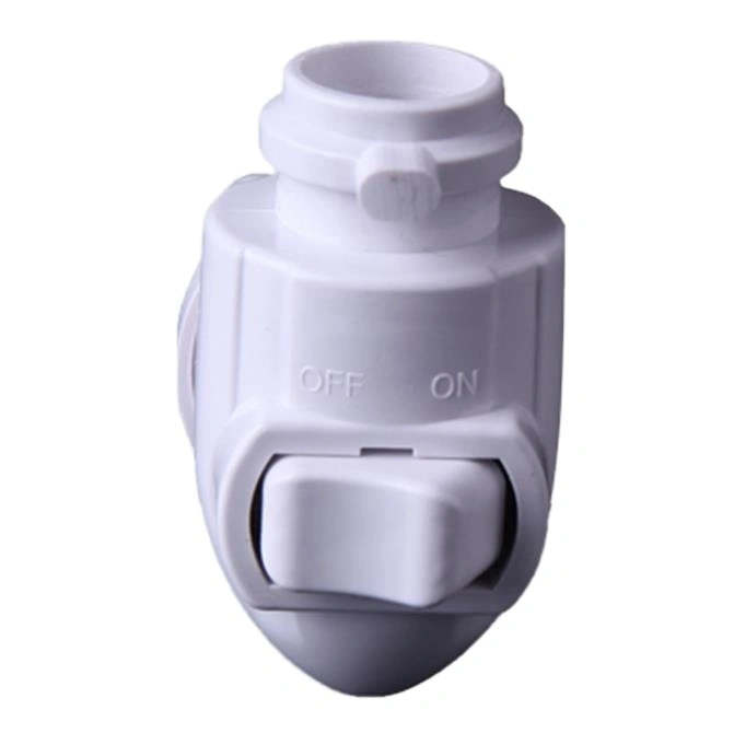OEM ETL approved USA E12 Switch night light socket lamp holder and plug in with 5W or 7W or 15W and 110V or 120V 1