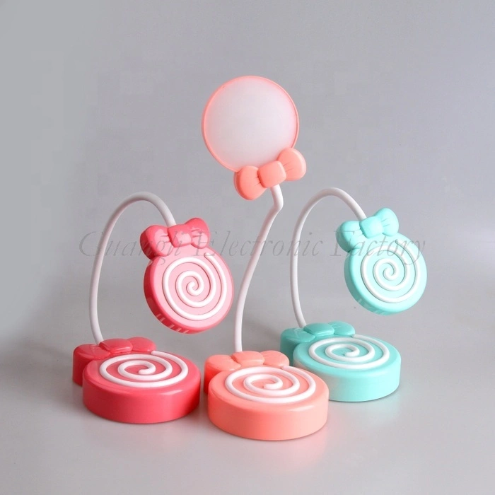 Lollipop shape USB battery Simplified Touch sensor reading LED table lamp for desk 1