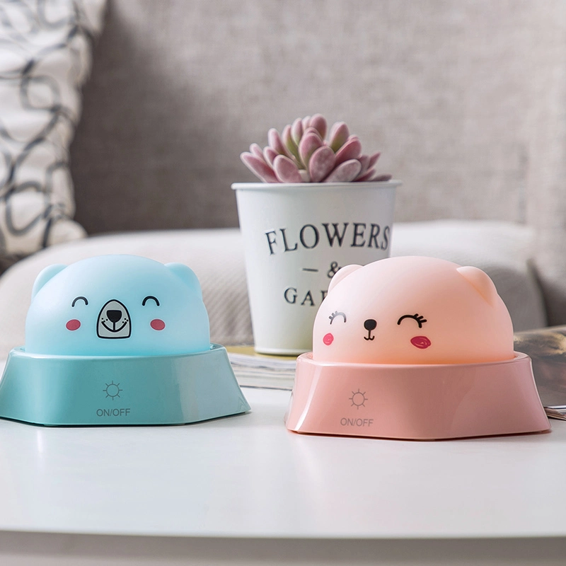 LED colorful atmosphere cartoon USB battery Simplified Touch sensor reading table lamp for desk with 3 gear touch 1