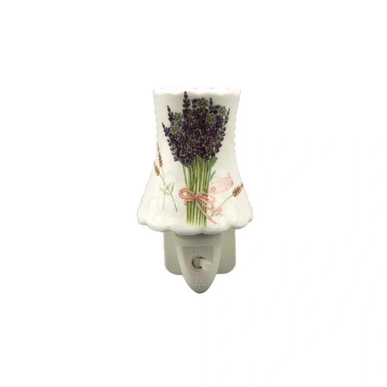 OEMGL-TC25 ETL CE ROHS BS garden flower Ceramic Night light for living room lamp as decoration and good for health 1