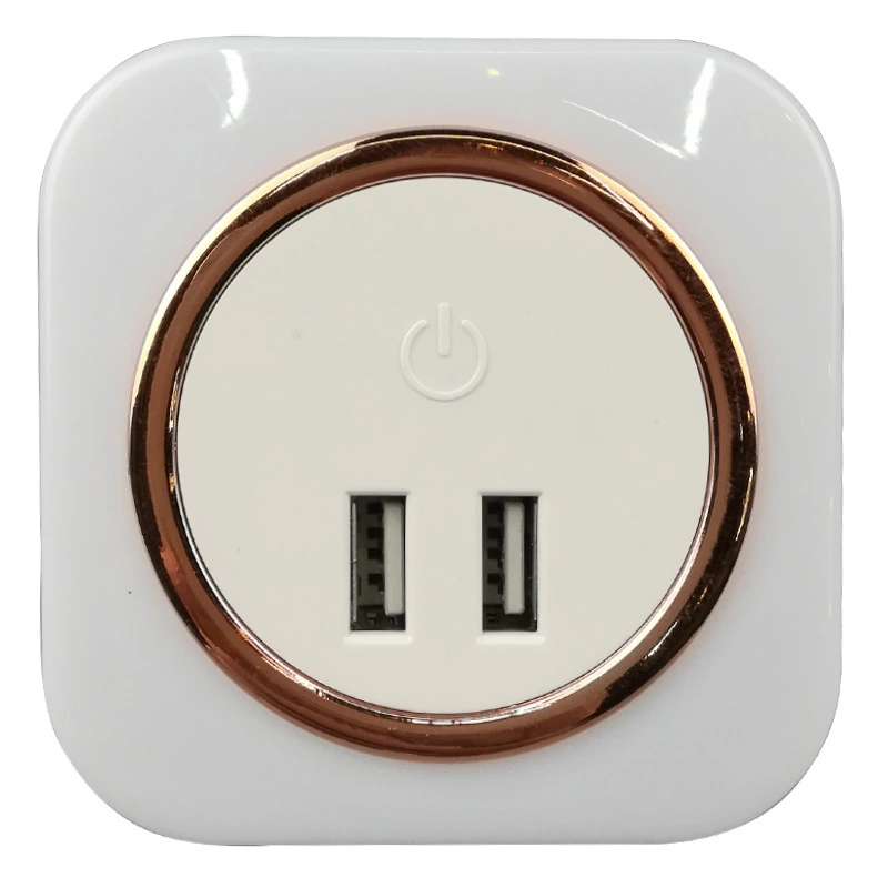 High quality touch sensitive led night light with dual USB for bedroom for fast charger 1