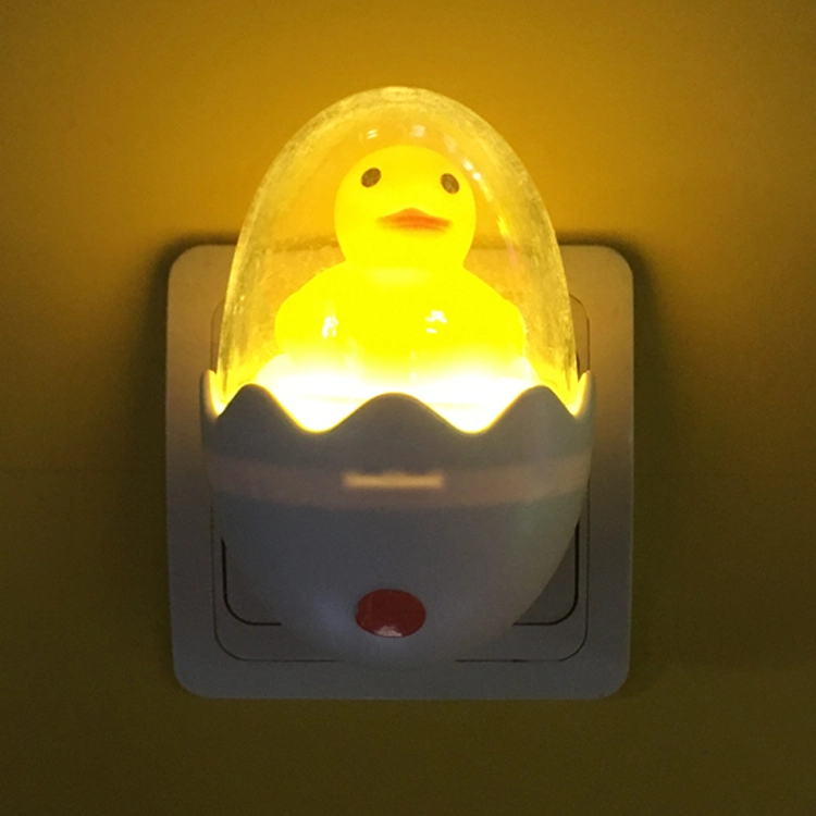 W033 Animal Duck egg shape LED SMD mini sensor plug in night light with 0.6W and 110V or 220V 1