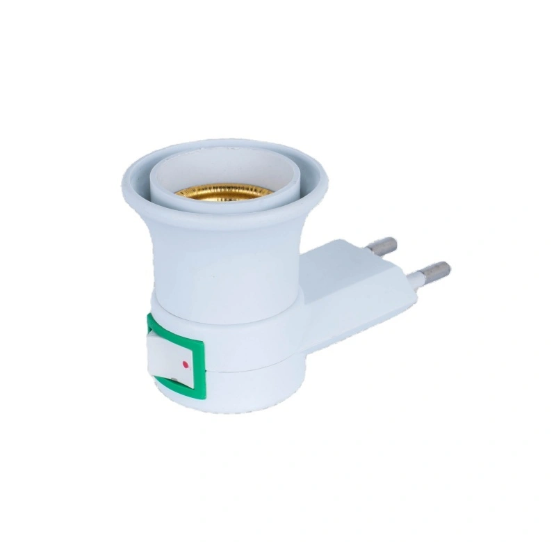 OEM Indonesia E27 round plug plastic switch night lamp base holder A17-1 electrical plug socket 1