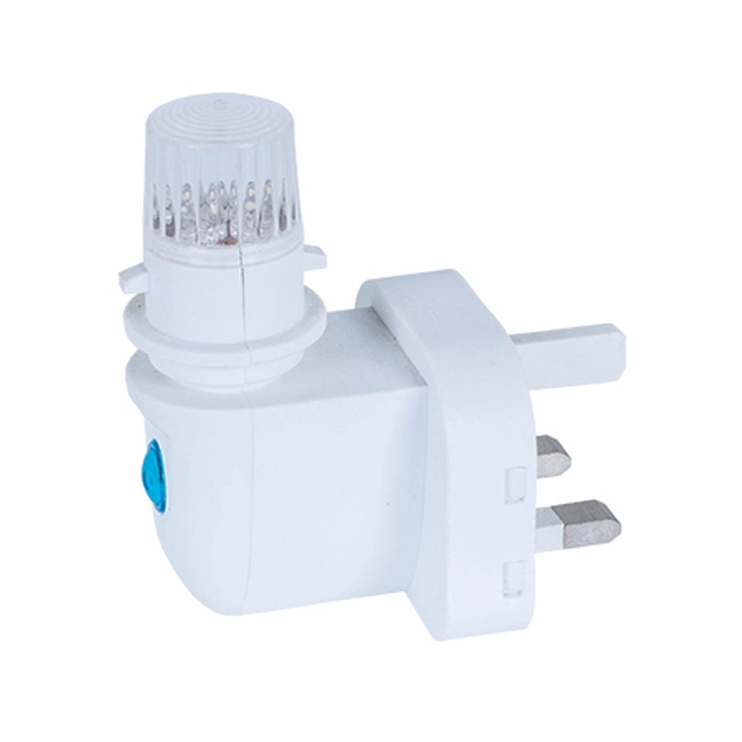 e14 base socket 4 leds lamp holder 3 PIN BS UK plug CE ROHS approved Switch LED lighting night light lamp socket 1