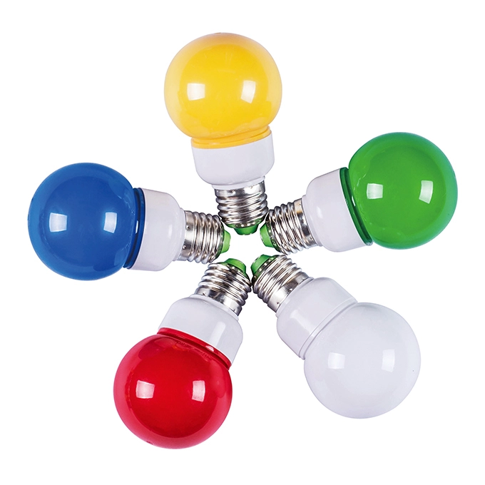 Colorful LED color light Bulb G60 E27 B22 1