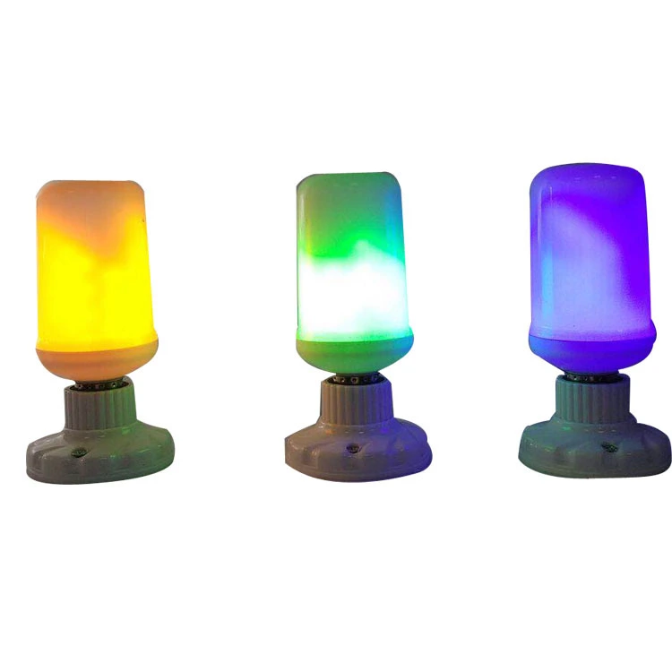 Wholesale 3 modes LED Flame Effect Fire Light Bulb E27 Flickering Flame Lamp Simulated Decorative christmas led light 1