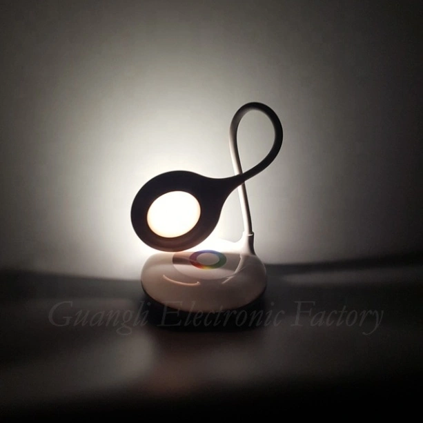 creative LED colorful atmosphere cartoon tablereading lamp night lightUSB battery Touch sensor with 3 gear touch 1