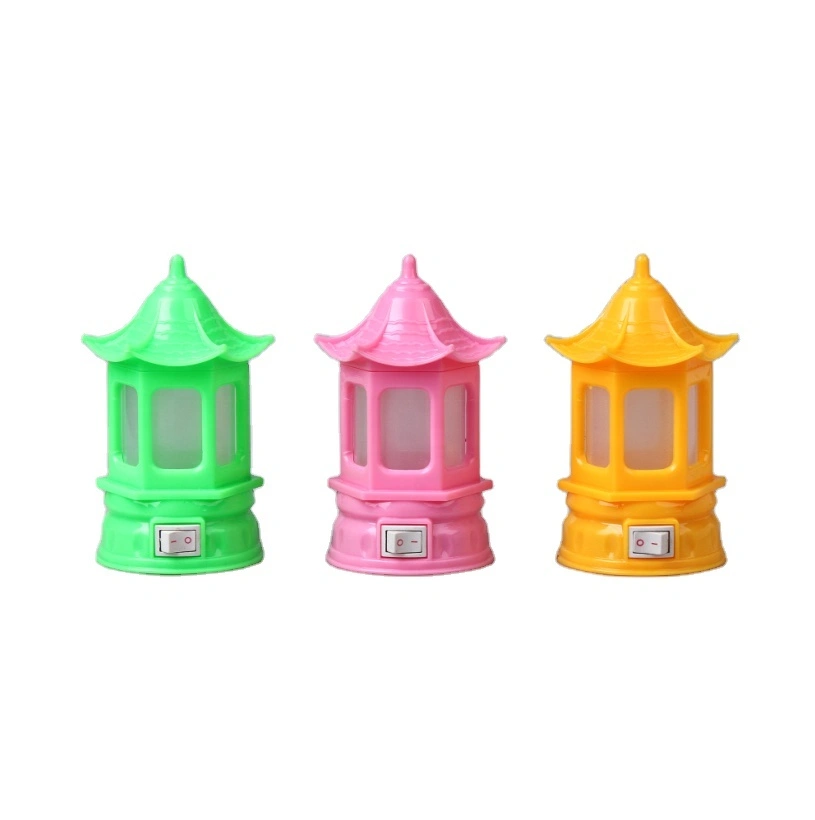 house buding shape W066 3SMD mini creative switch plug in LED night light for baby kids bedroom 0.6W 110V 220V 1