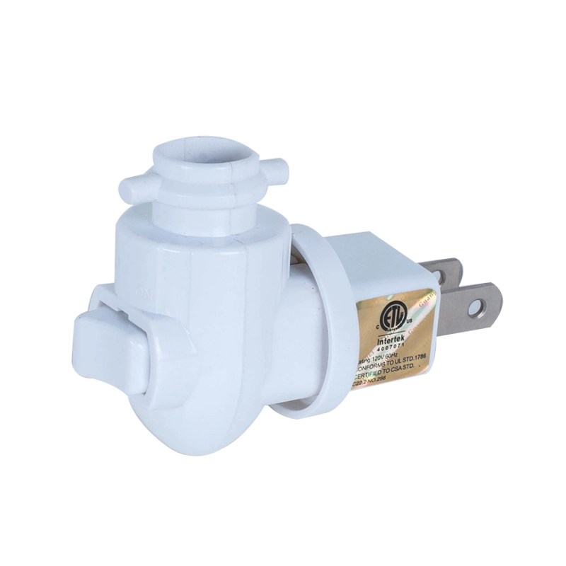 ETL support american USAtype lamp socket switch night light electrical plug in holder E12 1