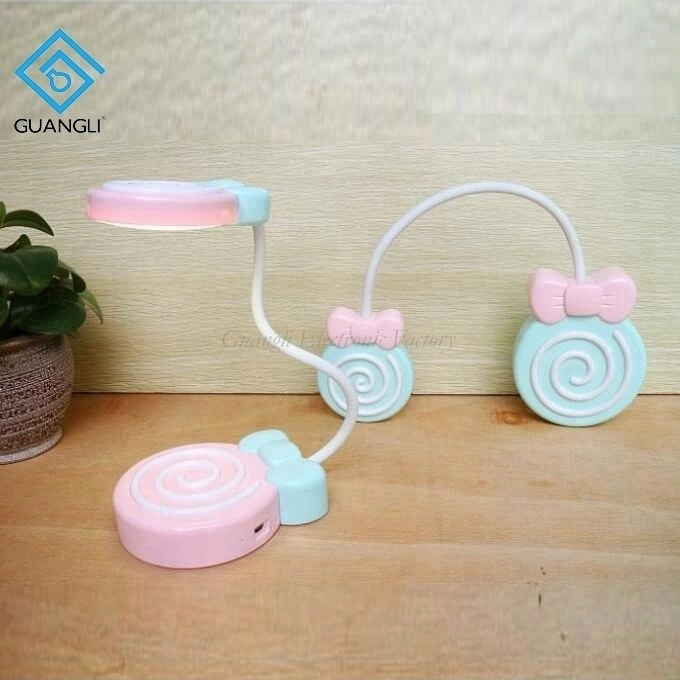 Lollipop cute shape USB battery Simplified Touch sensor reading LED table lamp for desk 1