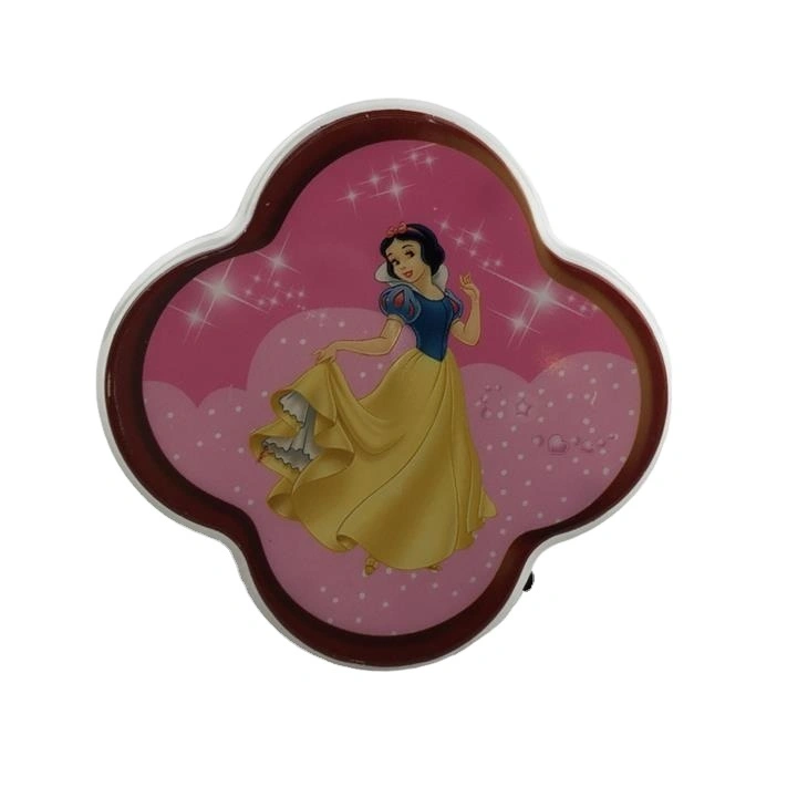 W087 Clover shape 4 SMD mini switch plastic material plug in night light cartoon classic film images 1