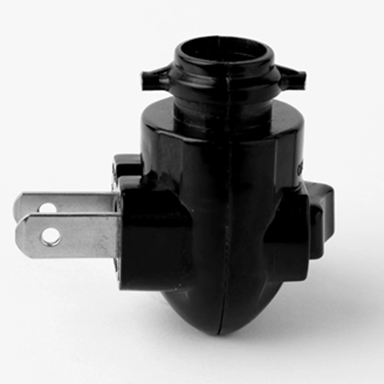 Good quality plug in switch electrical lamp socket type ETL lamp holder night light for E12 black color 1