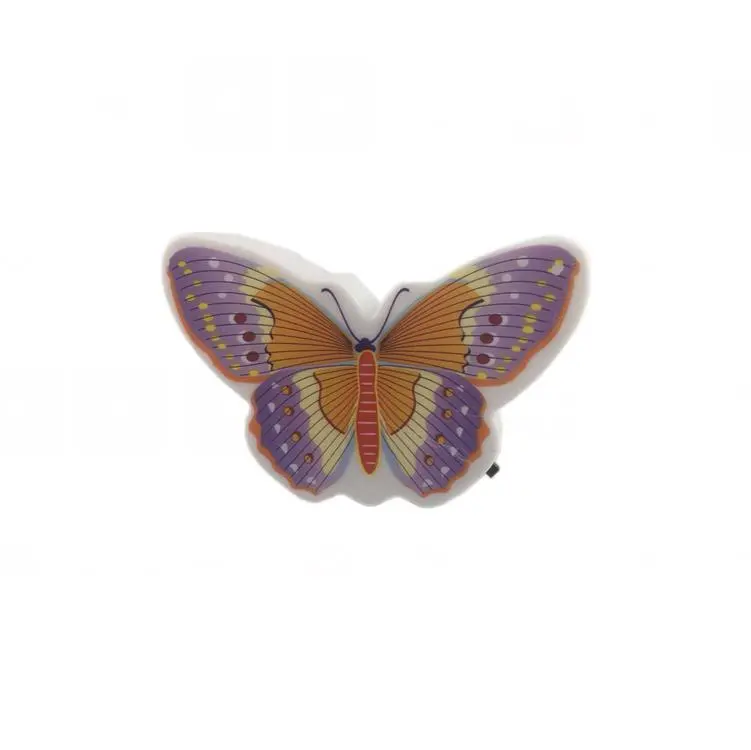 OEM W094 Beautiful Butterfly Animals cartoon 4 SMD mini switch plug in room usage withnight light 1