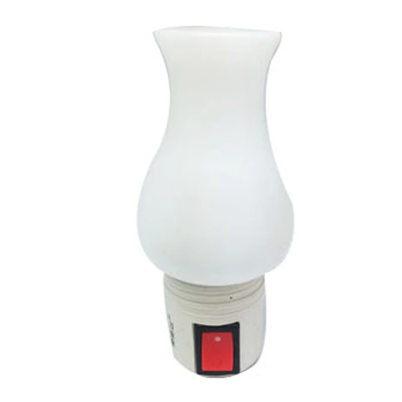 OEM 0.6W and 110V or 220V W002 torch pillar Candle shape LED SMD mini switch plug in night light 1