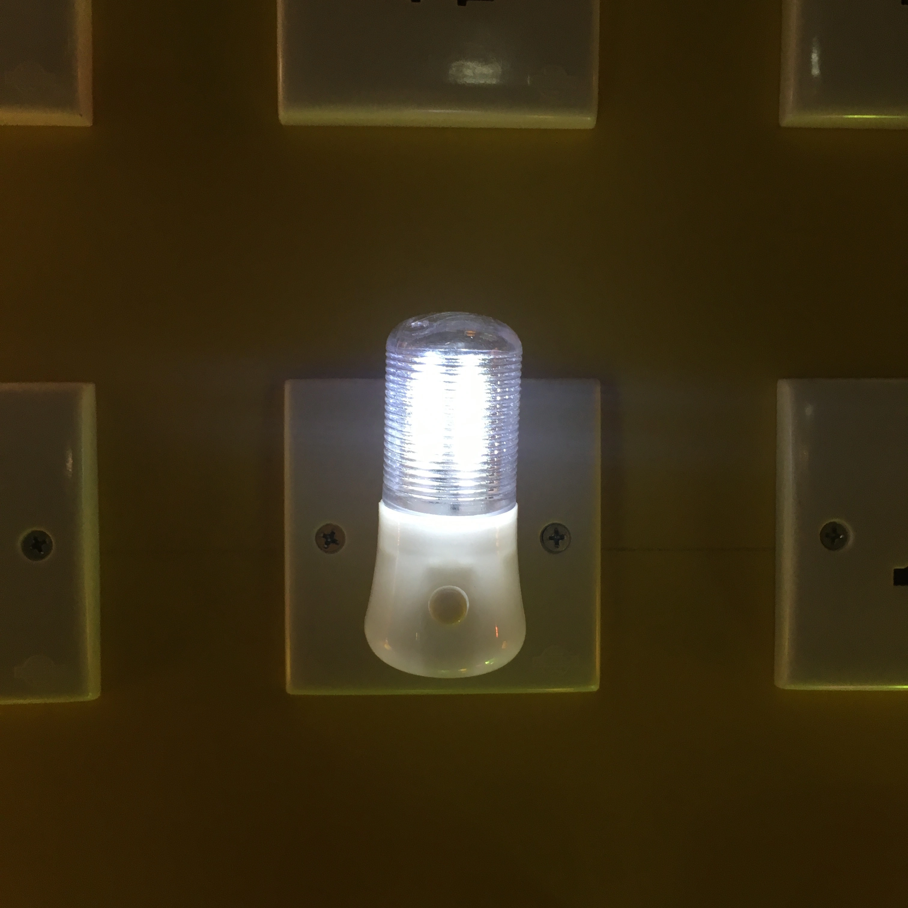 LED Night Light W038 Wall Plug-in Bright Light White Saving Energy AC Powered 0.6W 110V 220V 1