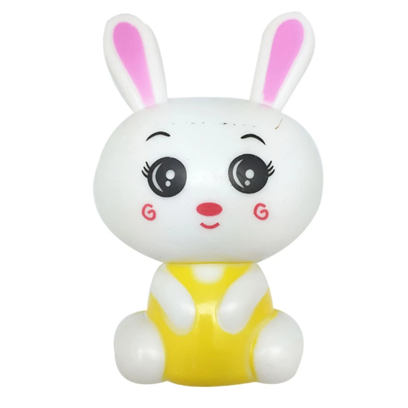 OEM0.6W and 110V or 220V W021 White cute rabbit shape LED SMD mini switch plug in night light 1