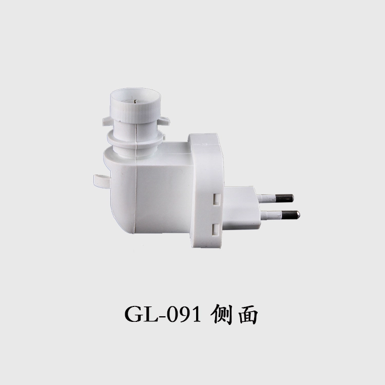 091 CE ROHS approved E14 night light electrical plug socket with European plug in lamp holder salt lamp 220V or 240V 1