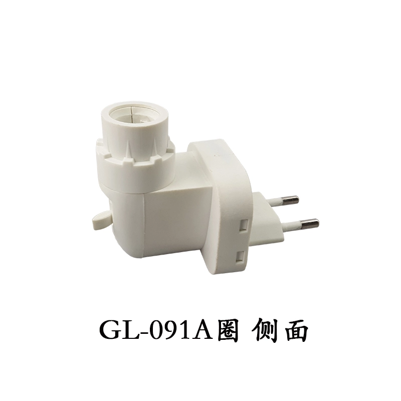 091A CE ROHS night light E14 electrical plug socket Eu plug lamp holder 1