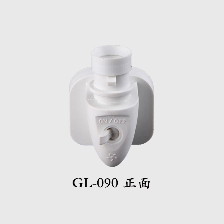 E14 base socket CE ROHS salt lamp night light electrical plug socket rotating Eu plug in 220V or 240V 1