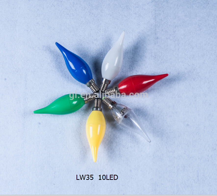 110V 240v LW35 1w E12 E14 led candle light bulb 1
