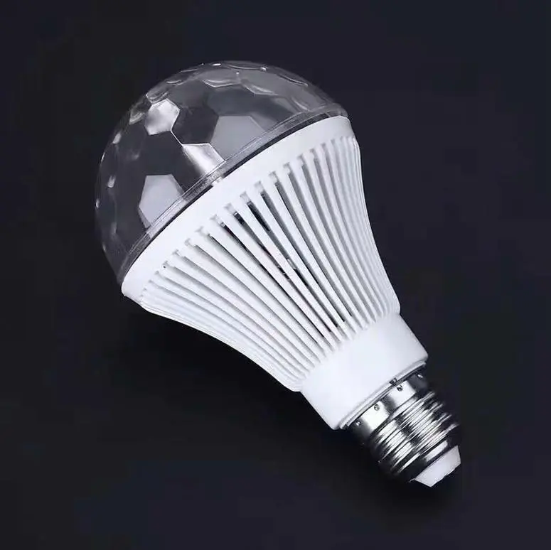 LedBall light Magical Music Smart Bulb2.5W B22 full color rotating lamp on stage1 1