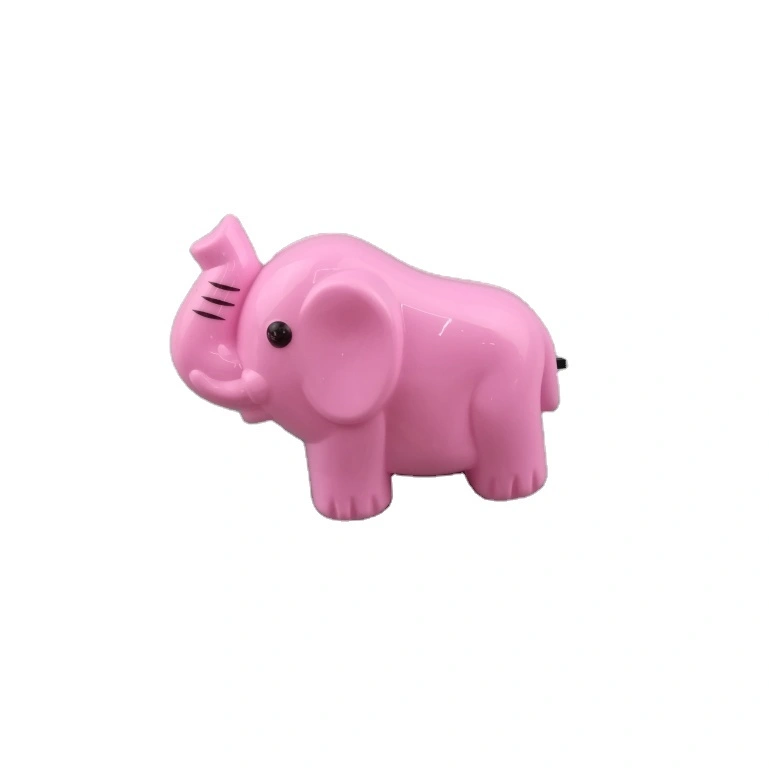 W027 0.6w AC 110V or 220VMini elephant shape 4SMD mini switch plug in night light 1