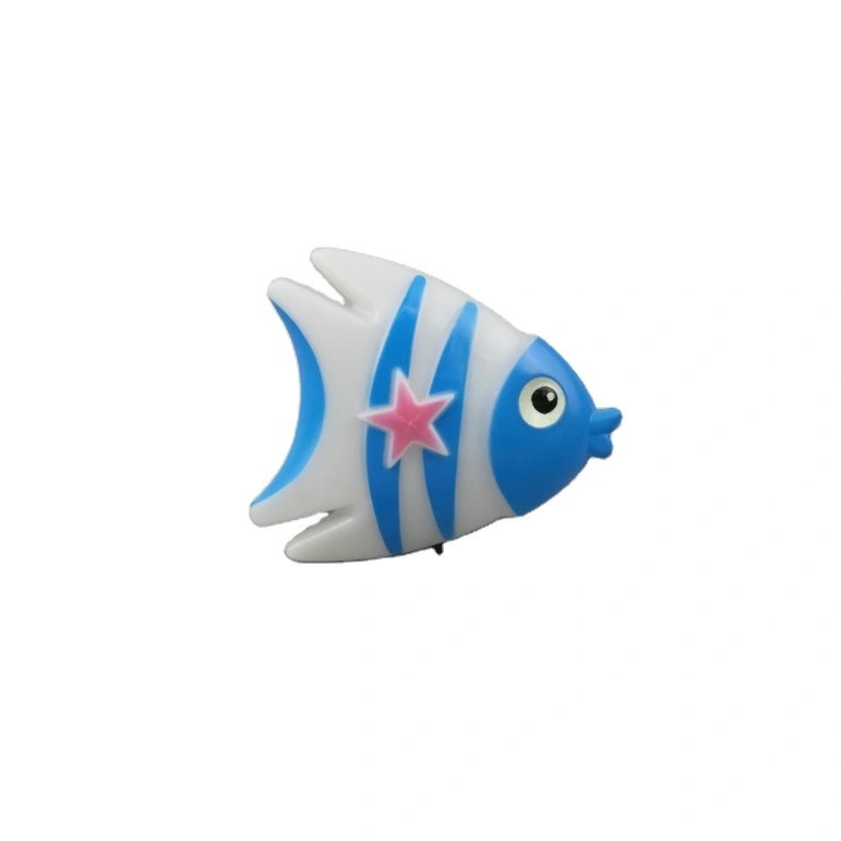 OEM W037 lovely fish shape16SMD mini switch plug in wall lamp led night light 1
