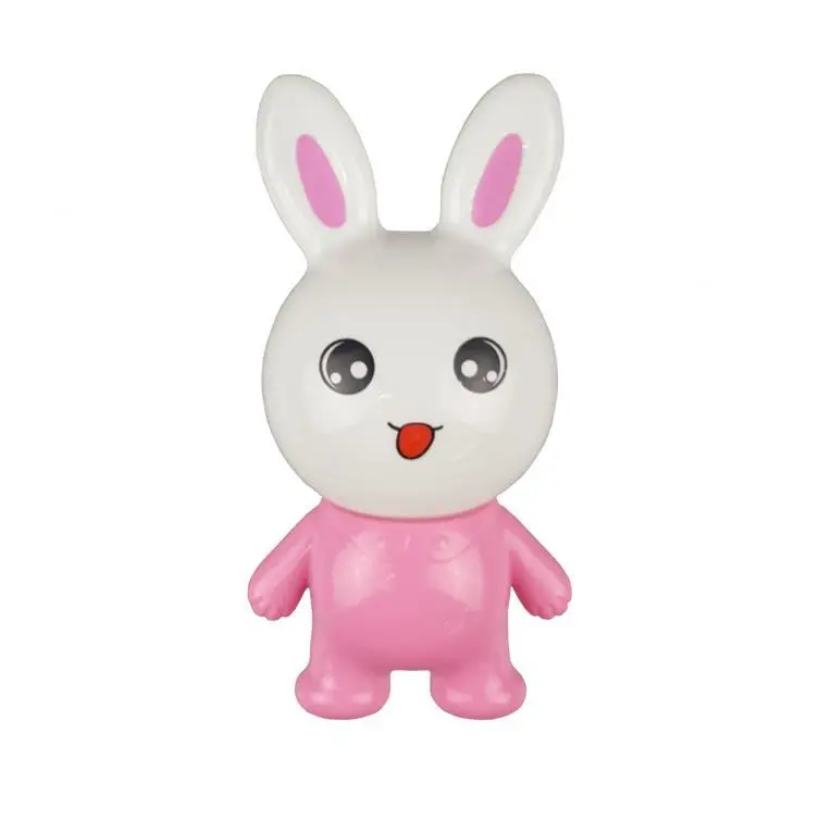 hot sale OEM W124 pink rabbit lamp switch plug in led night light For Baby Bedroom wall decoration child gift 1