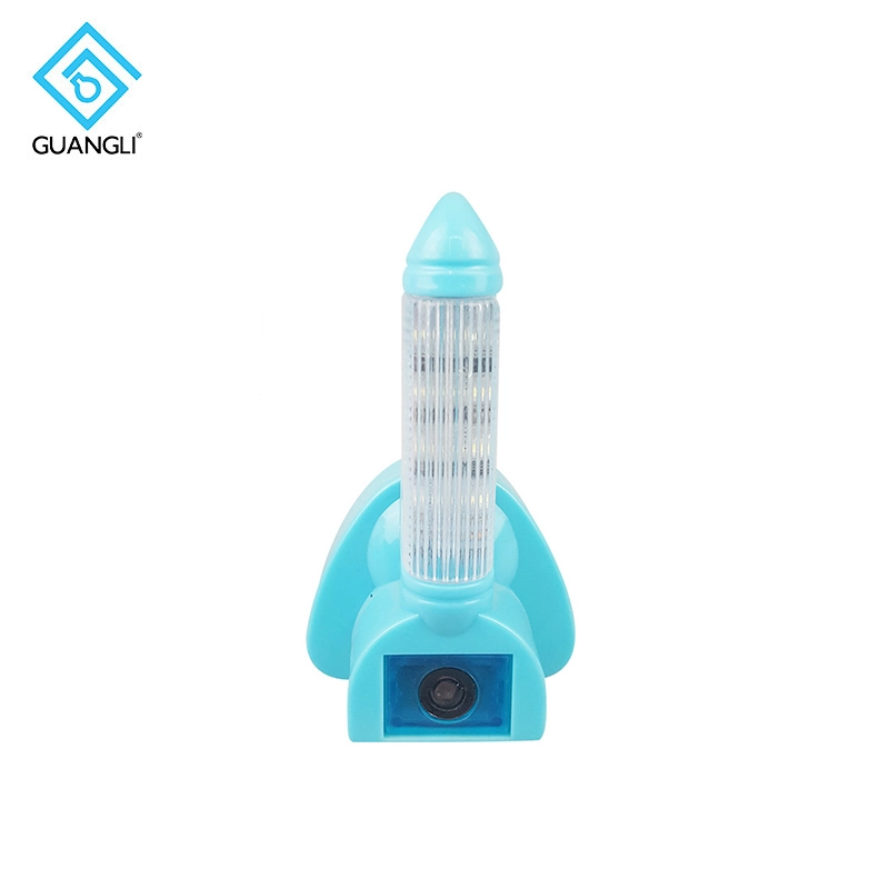 A56 BS Plug in rocket shape sleep trainer for babyled sensor night lightbedroom nursery kids 1