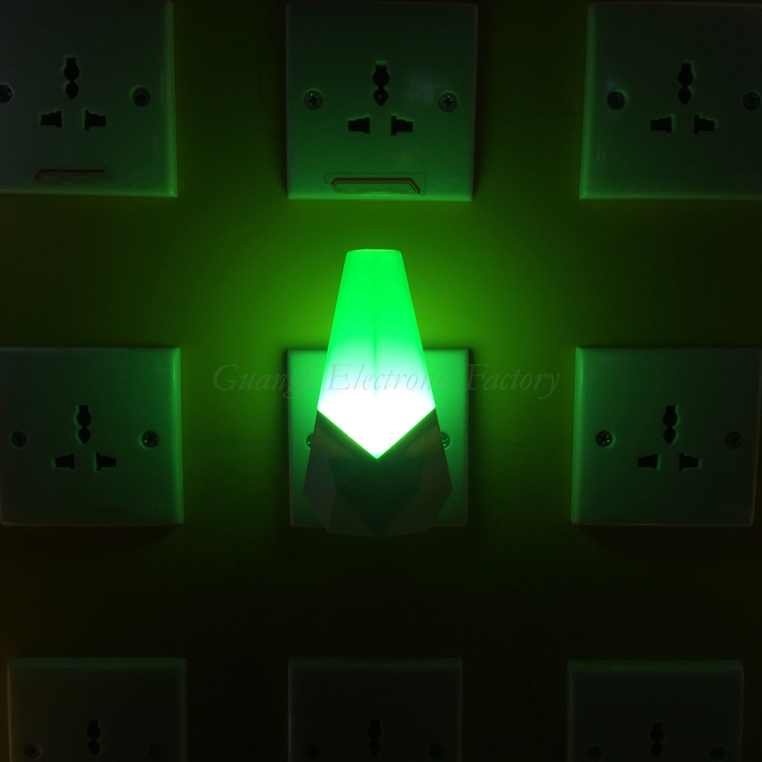 W054 cartoon night 4 SMD mini switch Sensor plug in night light with 0.6W AC 1