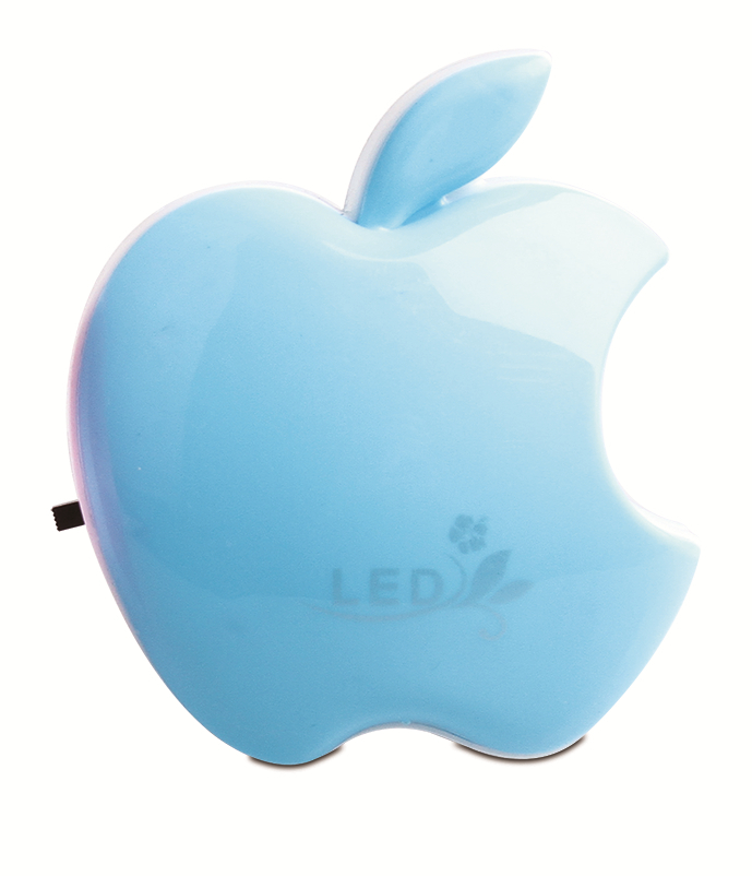 W050 Popular apple shape 16SMD mini switch plug in table lamp night light decoration in door 1