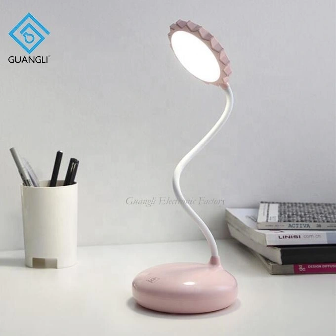 Decorative pattern shape USB battery Simplified Touch sensor reading LED table lamp for desk 1