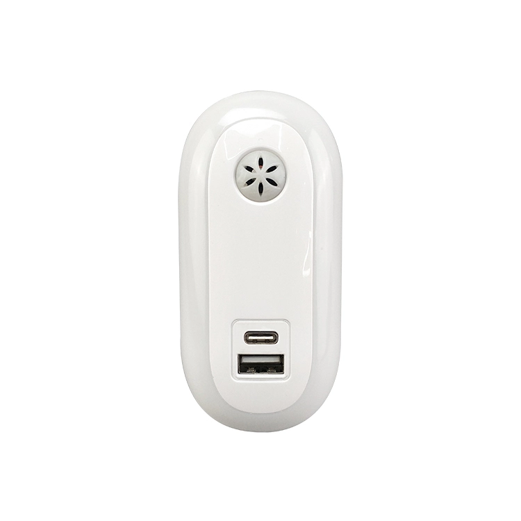 CE A94D USB+Type-c Charger LED Night Light Light Sensor lamp Output 5V 2.1A 1
