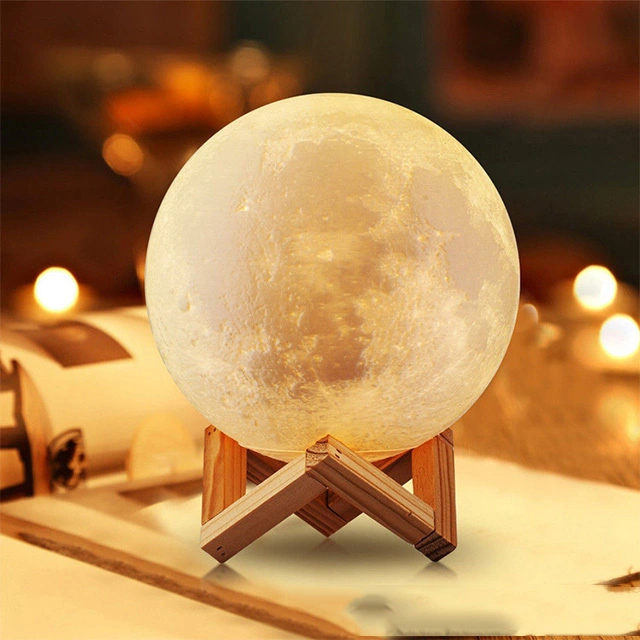 Led night light 3d moon lamp 1