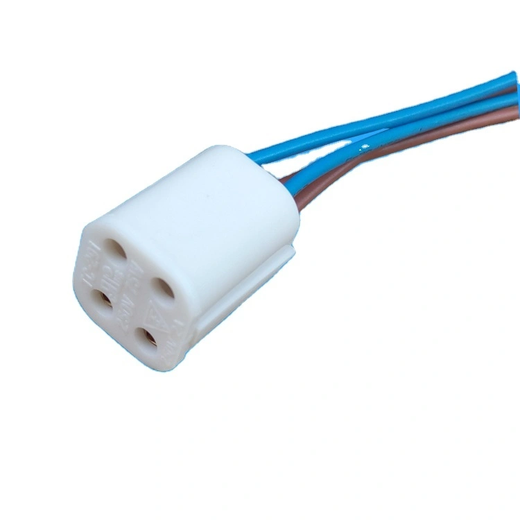 OEM 4pins uv lamp sockethigh quality G10Q with wire UV lamp holder with certification for various countries 1