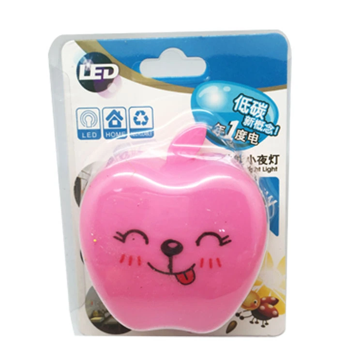 Fruit Apple shape LED SMD mini switch plug in night light with 0.6W and 110V or 220V 1