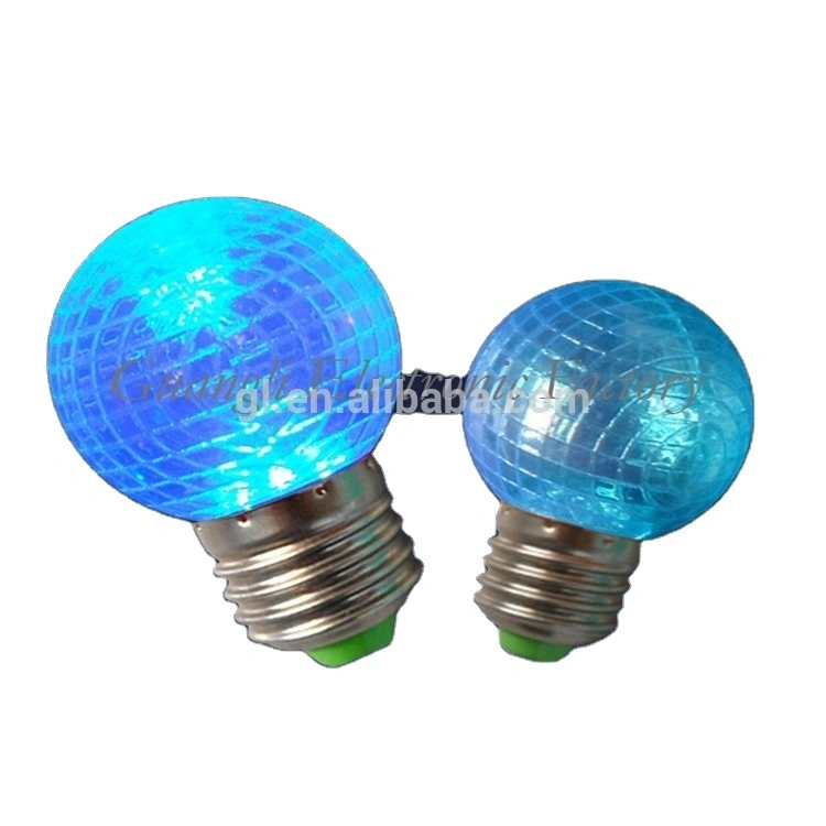 Popular night light decoration in door color bulb e27 b22 g40 g45 0.5w led bulb plastic housing many colors for choices 1