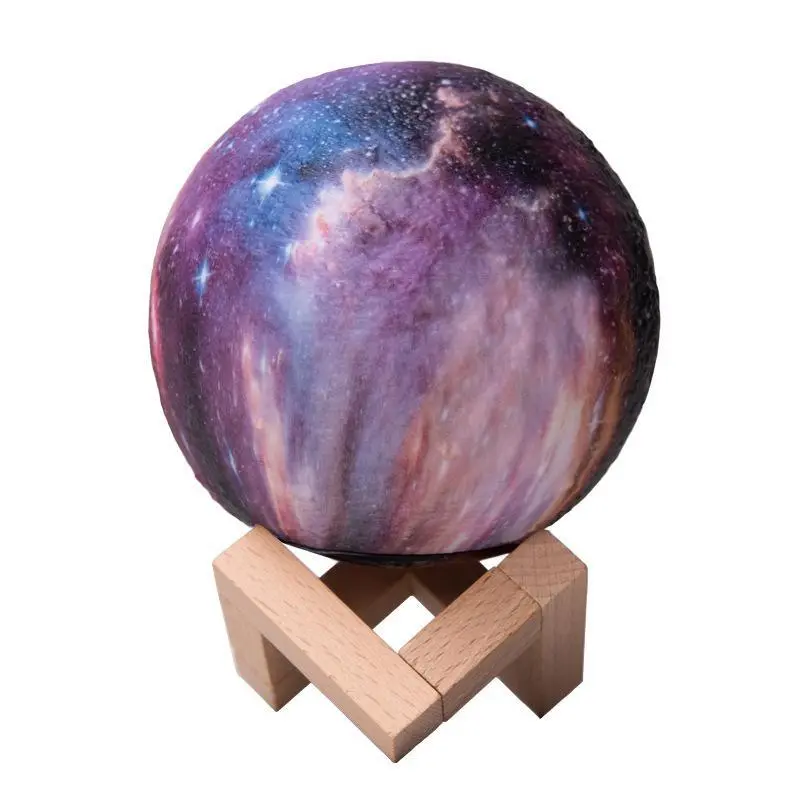 OEM 3D Print Star Moon Lamp Colorful Change Touch Home Decor Creative Gift Usb Led Night Light Lamp 1
