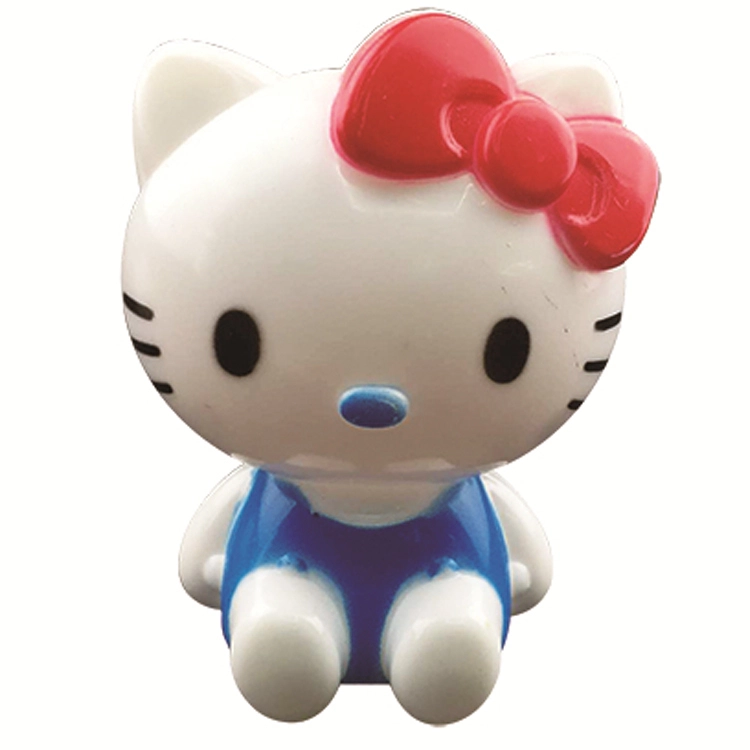 W069 White cute cat shape with bowknot LED SMD mini switch plug in night light with 0.6W and 110V or 220V 1