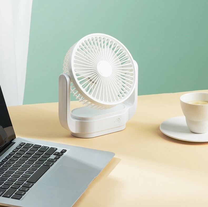 180 degree handle turning multiple charging mode silent fan portable electric table fan 1