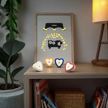 OEM Love Heart Sensor Night Light W105 With 4SMD Plug In Night Light Wall Decoration Children Gift 1