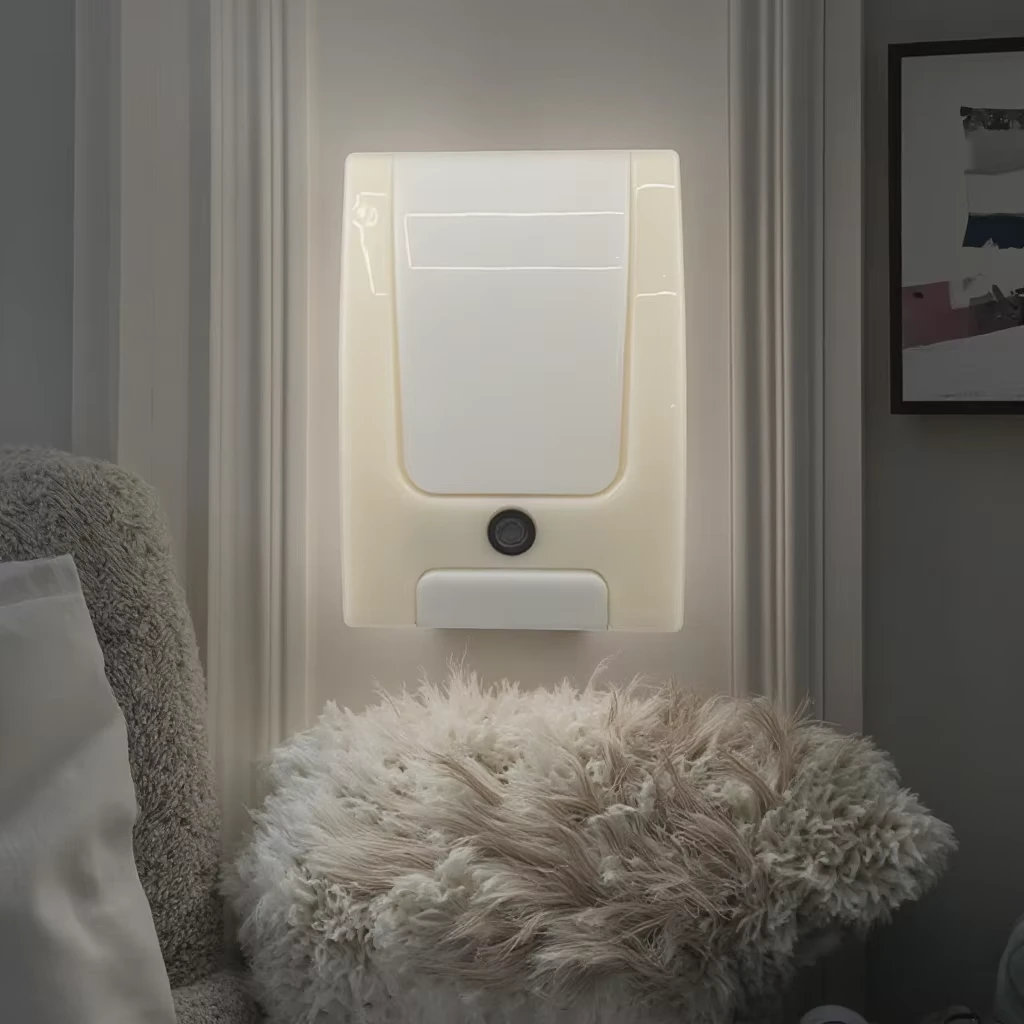 LED Sensor Night Light  A60 Intelligent Sensing Night Light Baby Room Specific Soft Light Plug-in LED Light 1