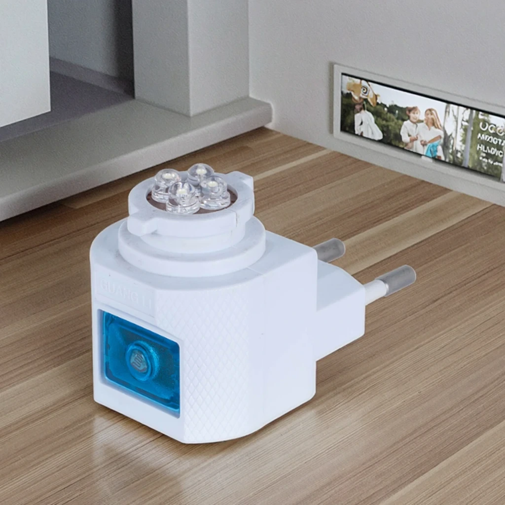EU Lamp Holder Socket GL-082-KG4 With LED Switch For Plastic Socket Decorative Plug In Night Light 1